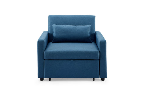 Elena Sofa Bed Teal Armchair Front View